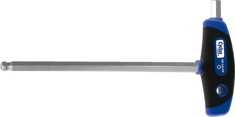Ключ CYCLUS TOOLS шестигранный, закругленный, 2.5 мм, Т-образный, 100 мм