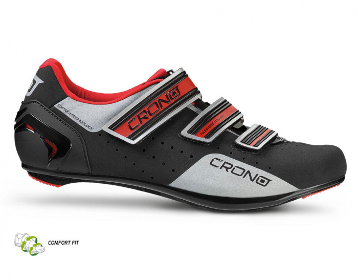 Ботинки велосипедные шоссейные CRONO CR-4 carbon composit (черный, 42)