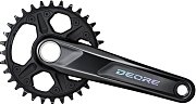 Система шатунов Shimano FC-M6120-1, 175мм, Holowtech II, 32T, черная