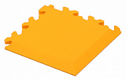 Плита PVC половая, угловая, желтая, 135x135x7 мм, 1 шт.