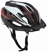 Шлем велосипедный CRATONI C-LIMIT BLACK-WHITE-RED RUBBER M-L
