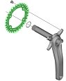 Звезда передняя для Shimano FC-MT510 34T
