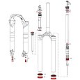 Уплотнители резиновые RockShox Service Kit для Recon Silver 2013-2015, большой набор