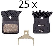 Колодки тормозные Shimano L05A с радиаторами, органические, на алю пластине, б/уп., 25 пар